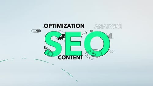Infographic SEO Typography Background