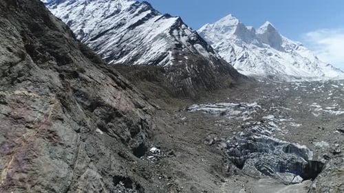 Gomukh or Gaumukh Uttarakhand, India
Gomukh is the terminus or snout of the Gangotri Glacier & the s