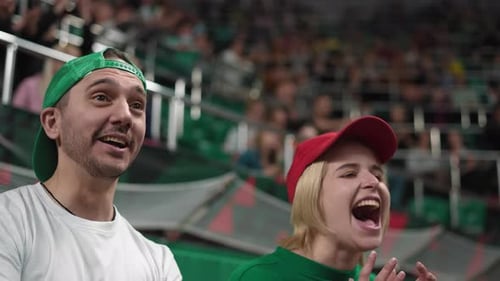 Soccer game stadium. Football sport tribune. Fans bet win goal. Victory match.