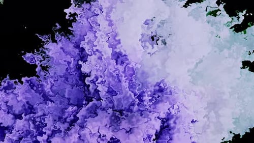 Bunte Tintenfarbe Chromatische Eruption Lebendige Tintenfarben platzen und prallen aufeinander und erzeugen eine Sprengkraft