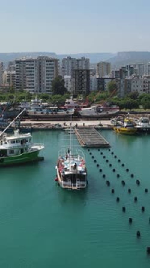 Fishing Boats Moored At The Pier
