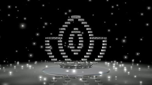 Elegant Spinning Metallic Award Structure Opener for Ceremonies