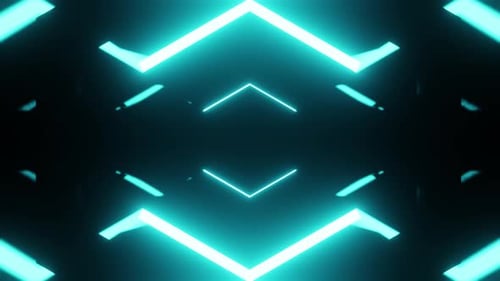 Light Blue Arrow Tunnel Vj Loop Background Animation