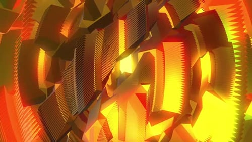 Dynamic Abstract Geometric Sphere Loop Background