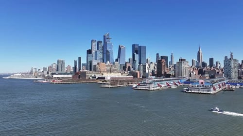 Downtown New York At Manhattan In New York United States.