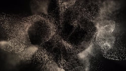 Cinematic Golden Dust Particles Abstract Background