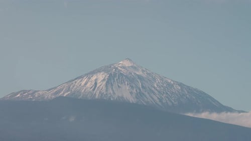 Daytime Timelapse of Mount Teide and Northern Coastline from Mirador del Pris, Tenerife
