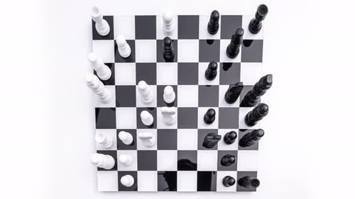 Chess Board with Pieces in Starting Position