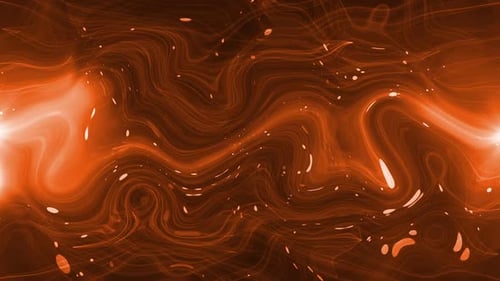 Ondes tourbillonnantes dégradées orange HD | Fond de courbes déformées abstraites