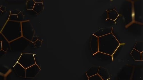 Goldener Polygon-Hintergrund