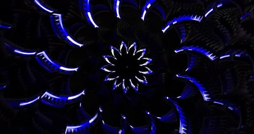 Animación en bucle de túnel en color abstracto 4K VJ 25