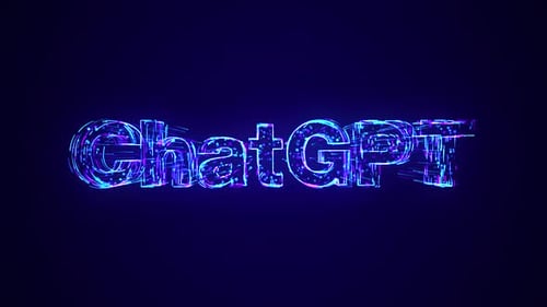 Texto do ChatGPT sendo construído usando linhas