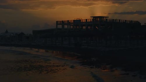 Golden Sunset over a Tranquil Beach