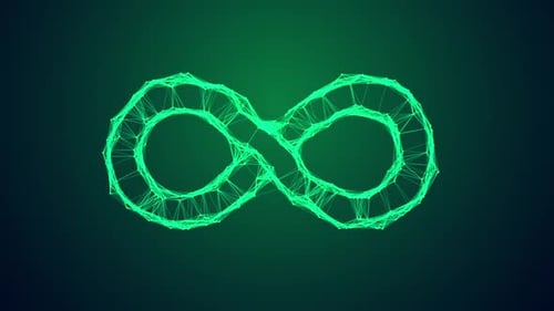 Plexus Infinity Loop Shape Grün
