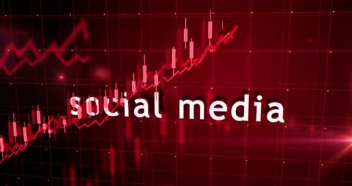 Social media charts and graphs diagram