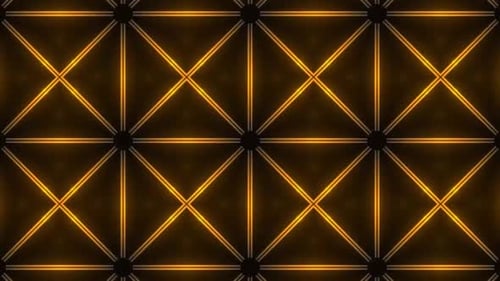 Bucle de fondo de vídeo con patrón de luz de neón geométrico dinámico