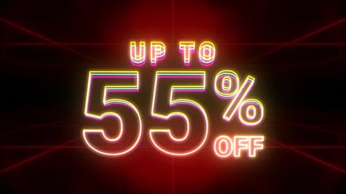 Neon Glow Up To 55 Percent Off Discount Animation