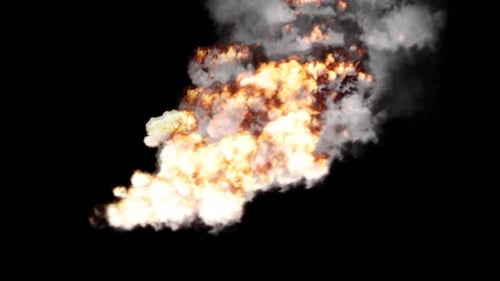 Realistic Fire and Smoke Explosion Visual Effect
