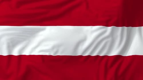 Waving Austria Flag Seamless Loop