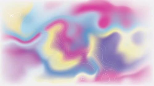 Animated Fluid Gradient Abstract Background with Wavy Lines