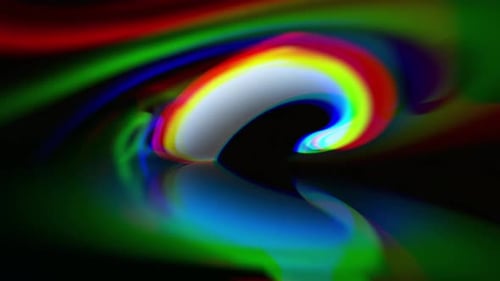 Colorful Abstract Patterns Swirl on a Dark Canvas in an Artistic Display