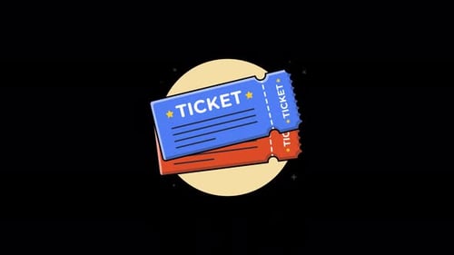 Show Ticket Animation Video - Transparent