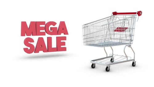 Título de supermercado y mega venta en White Loop