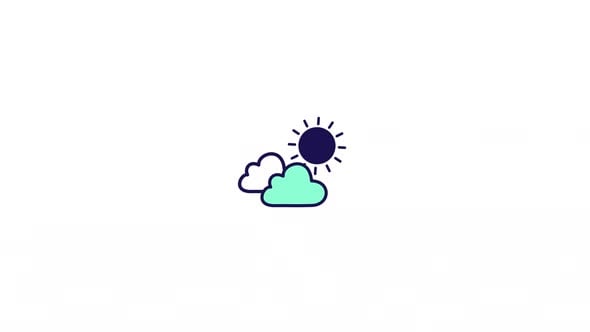 Weather icon animation, Elements Motion Graphics ft. Weather ...