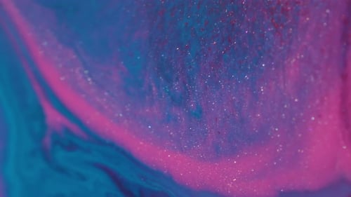 Bokeh Spreading Particles Glitter Mix Ink Water