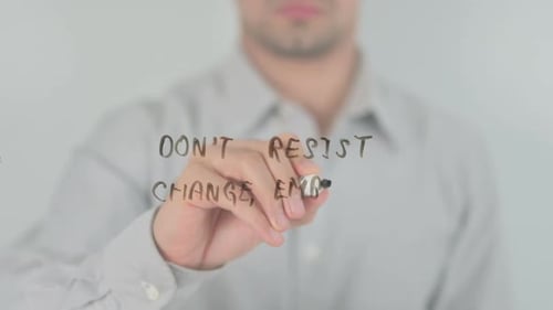 ¡No te resistas al cambio, acéptalo! , Escritura en pantalla transparente