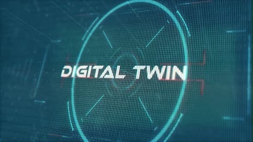 Futuristic Digital Grid Text Reveal Title Animation