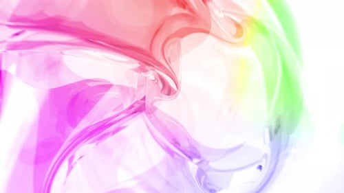Colorful Fluid Abstract Shapes Motion Background