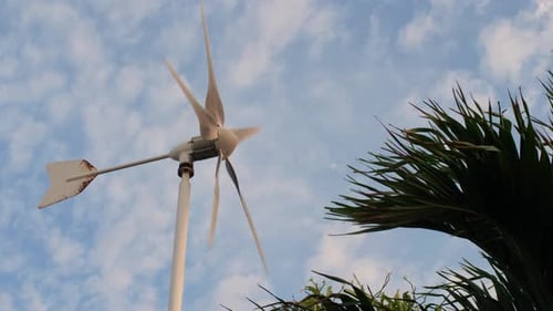 windmills that spin during high winds