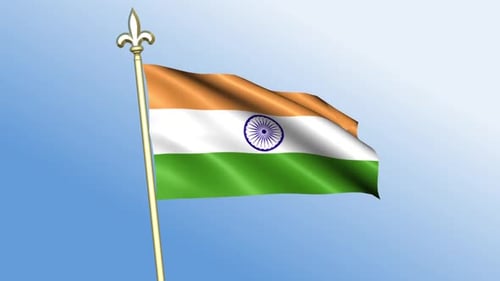 India Flag Waving