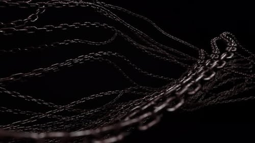 Abstract background with tangled chains