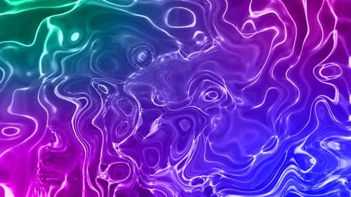 Abstract Fluid Colorful Waves Glowing Loop Background