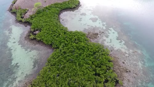 Aerial beautiful island
