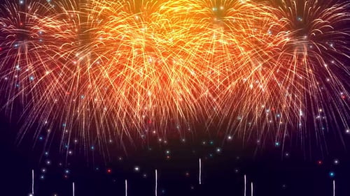 Vibrant Fireworks Display for Celebration Backgrounds