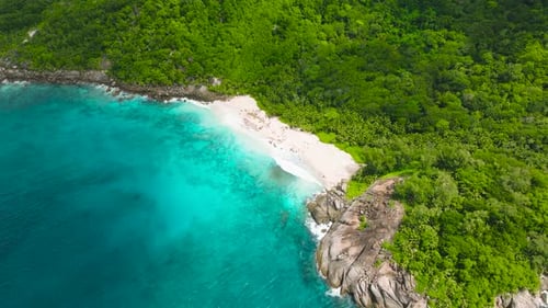 Beautiful Beach in the Tropics Seychelles Mahe