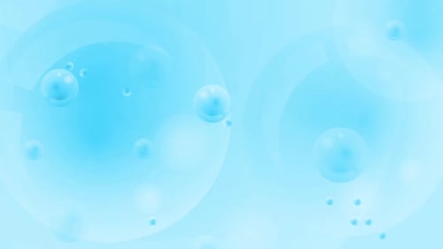 Seamless Loop of Soft Blue Abstract Bubbles Background