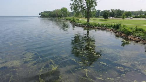 Lago Erie en Michigan, EE. UU.