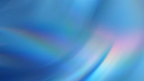 Fundo de onda azul iridescente 4K Loop