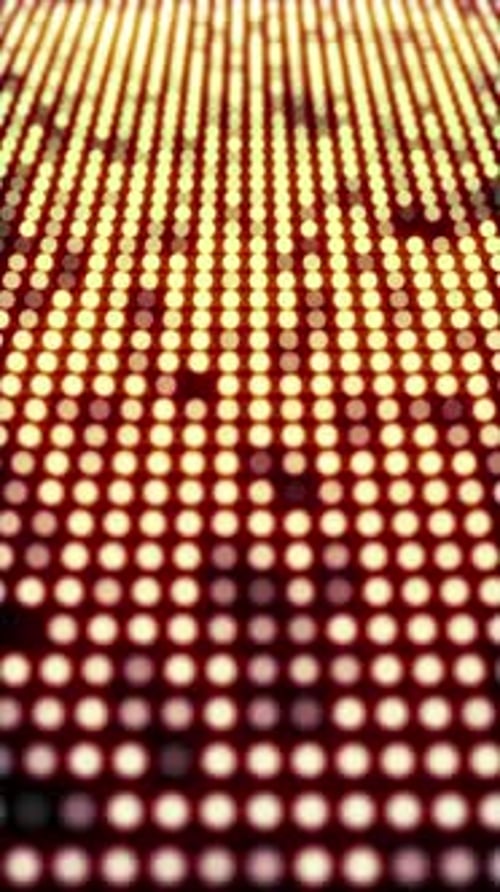 Vertical Video - Flashing Golden LED Lights Disco Background