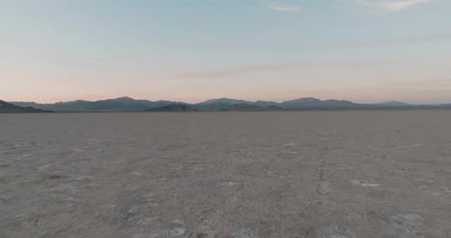a car driving in a desert