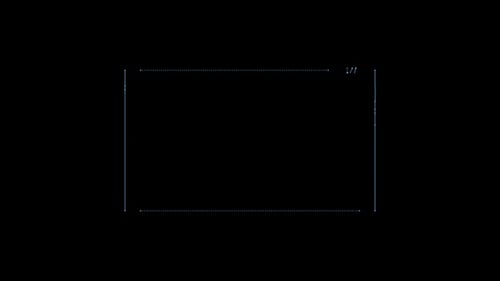 Coleção de interfaces: loop principal contínuo de um quadro feito de elementos lineares e pontilhados animados