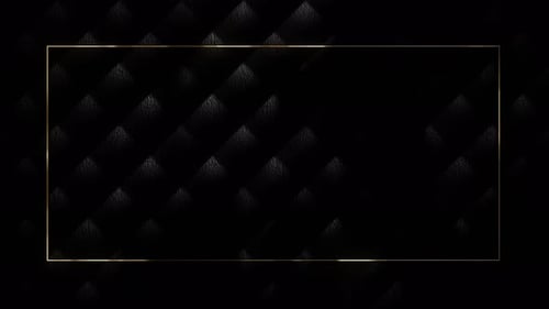 Luxury Gold Title Border Background Black Abstract Text Banner Blank Vip Leather Backdrop with