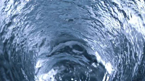 Abstract Swirling Water Creates a Mesmerizing Vortex