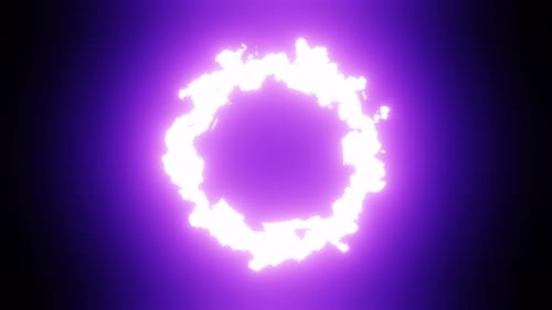 Purple Flame Background Loop Animation in 4K