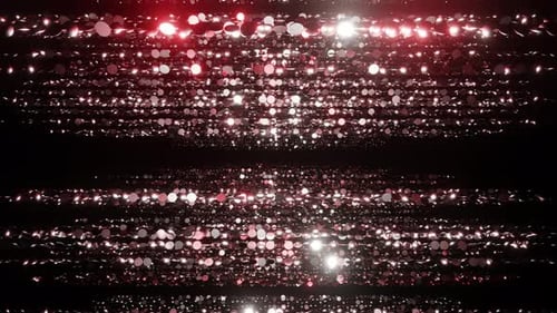 Red spherical particles awards overlay loop background 3d render. The luxurious red particles keep