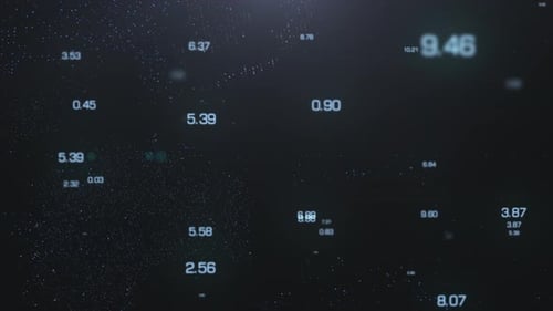 Digital Data Globe Reveals Text in Futuristic Style